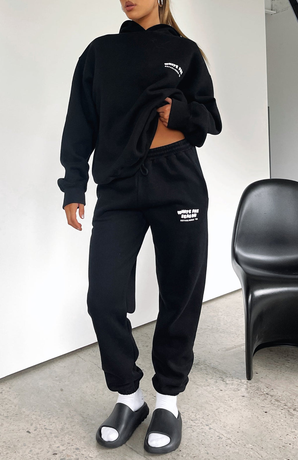 The Main Season Sweatpants - Black | Women's Vintage Fleece Lounge Pants