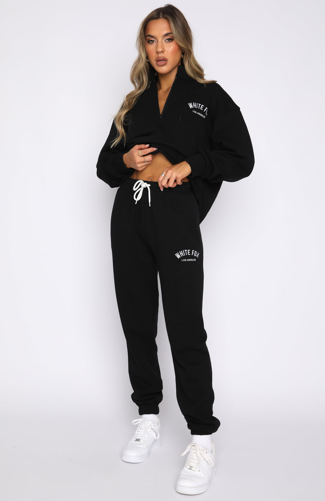 About That Time Sweatpants - Black | Women's Loopback Fleece Lounge Pants