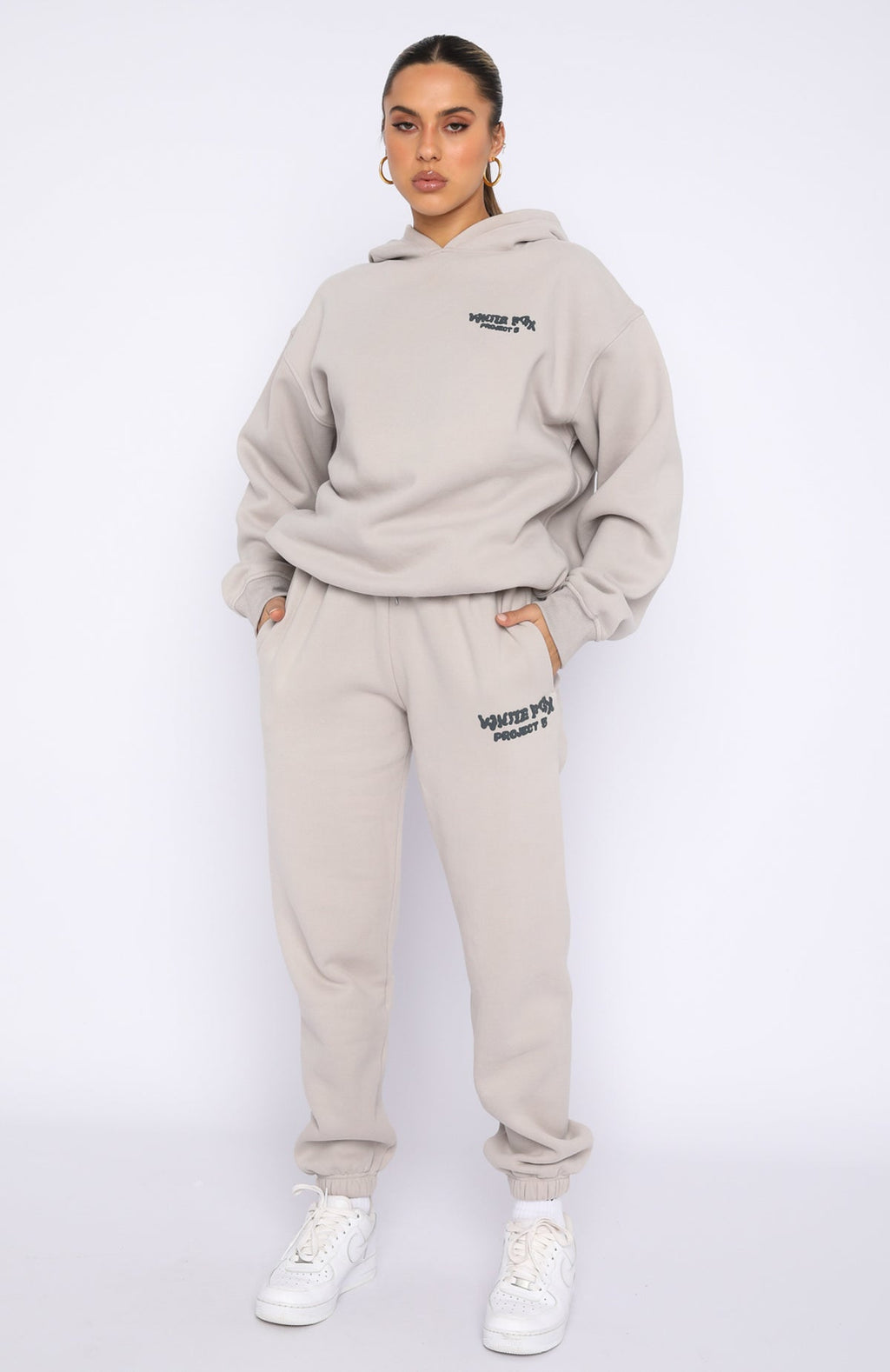 Project 5 Sweatpants - Lunar | Fleece Joggers with Puff Print Logo