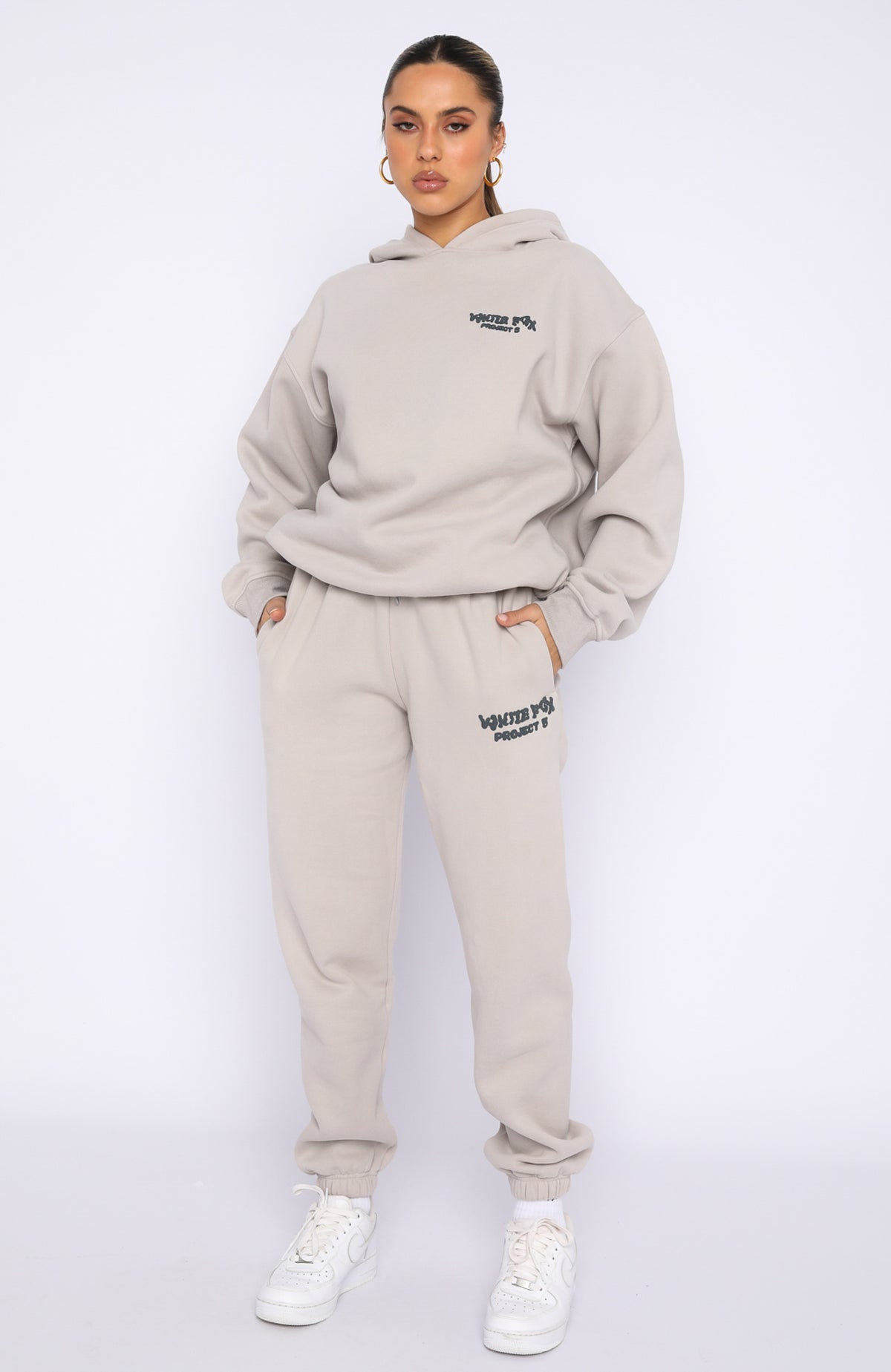 Project 5 Sweatpants - Lunar | Fleece Joggers with Puff Print Logo