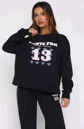 Lucky Thirteen Charise Long Sleeve Tee - Navy | Women's Relaxed Crew Neck Top