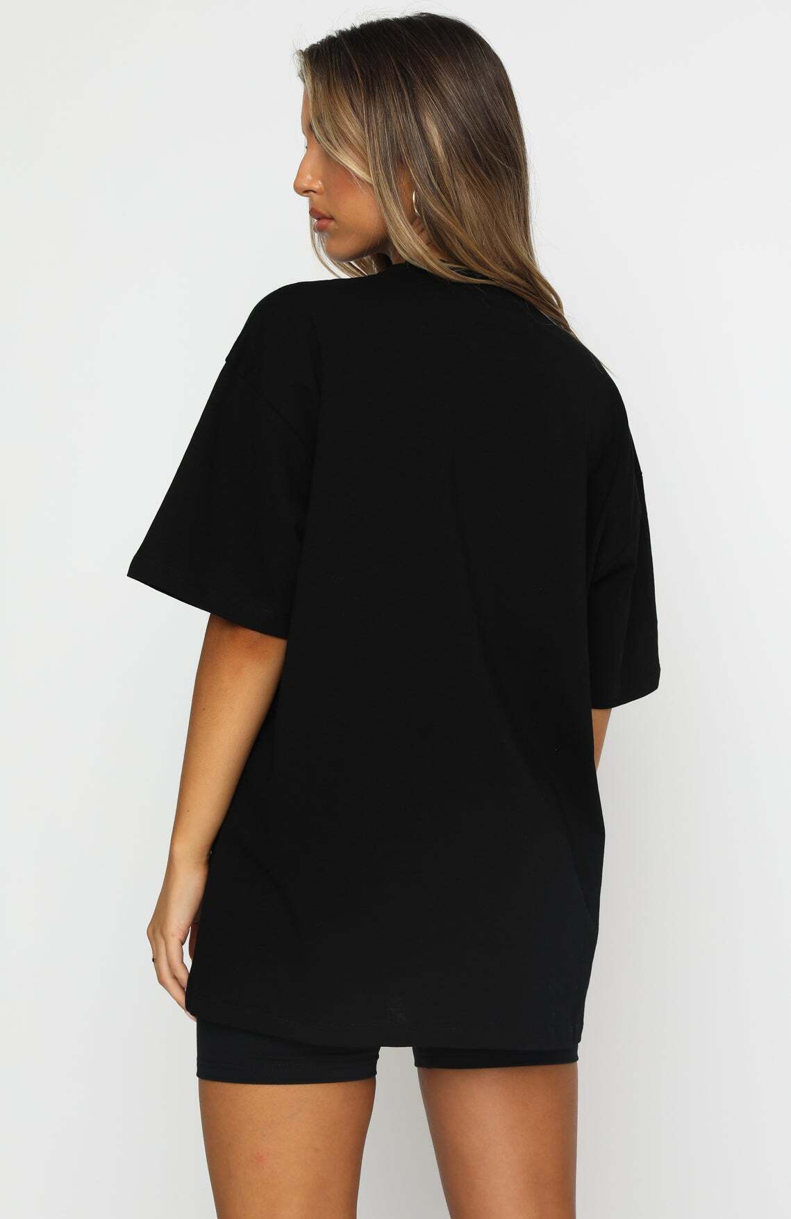 No Afterthought Tee - Black | Women's Oversized Logo T-Shirt