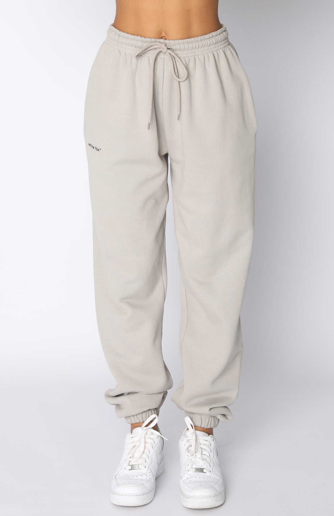 Not An Issue Sweatpants - Mushroom | Unisex Loopback Cotton Joggers