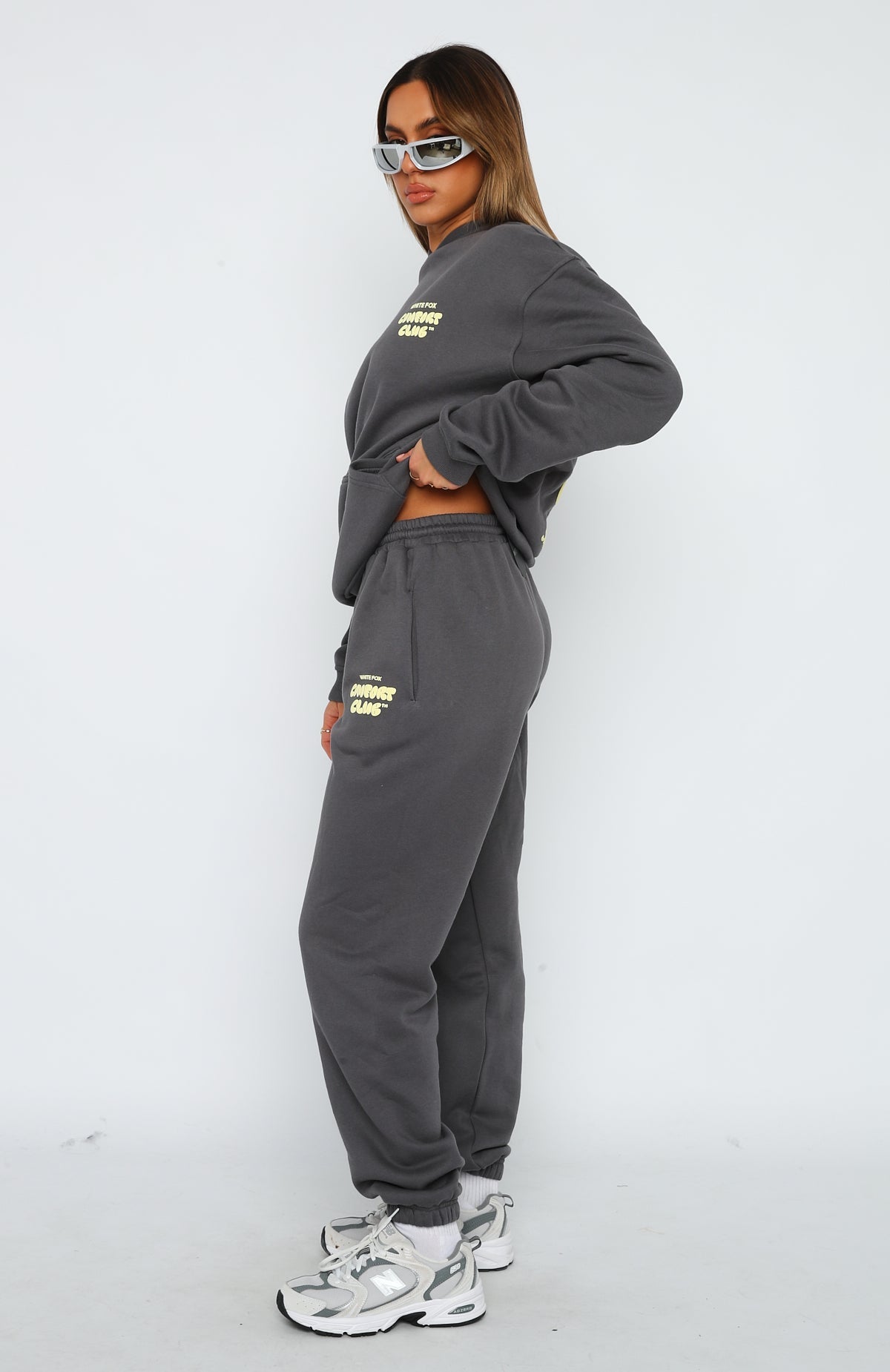 Comfort Club Sweatpants - Stormy | Women's Vintage Fleece Lounge Pants