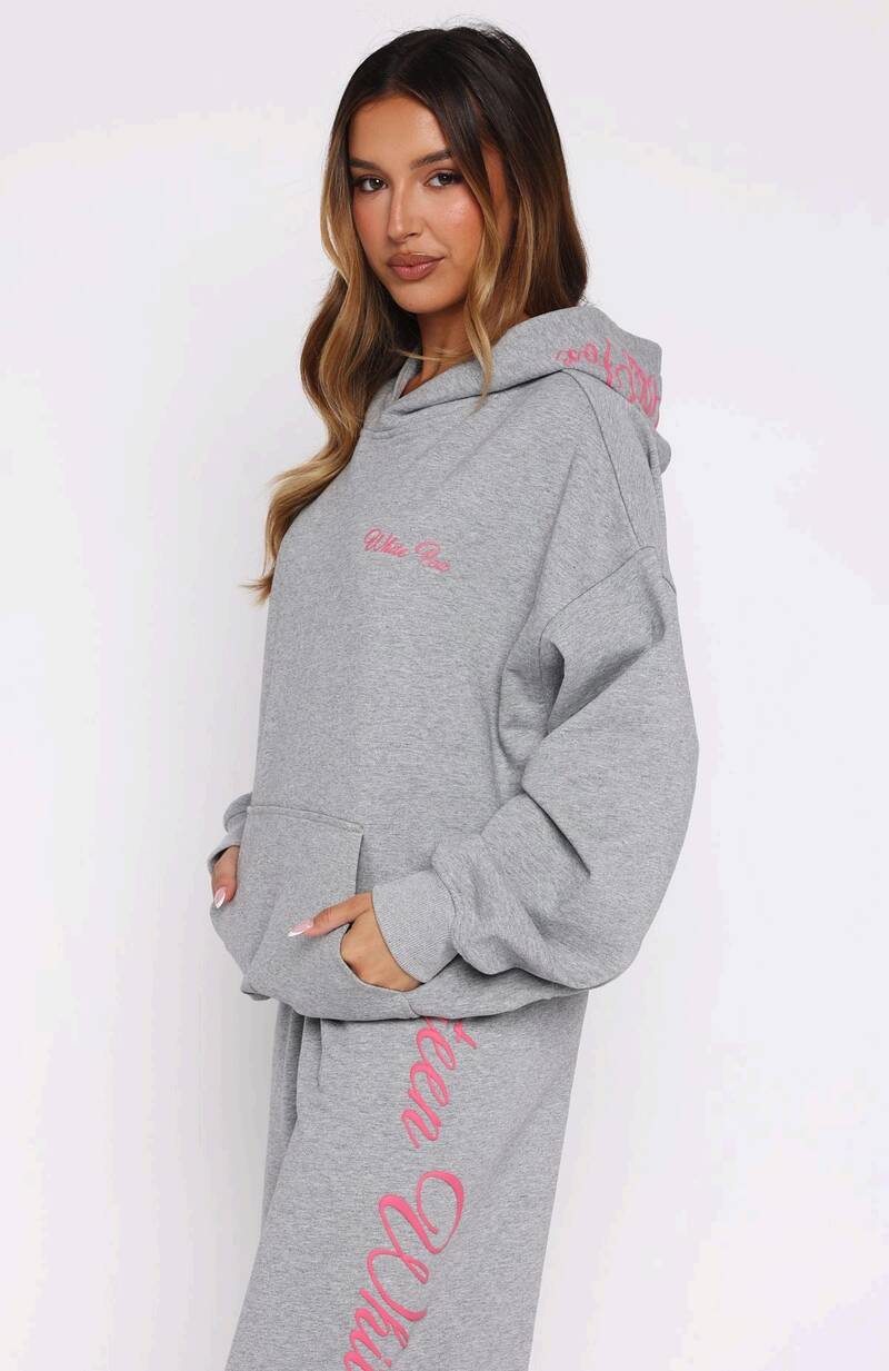 Lucky Thirteen Shaya Oversized Hoodie Dark Grey Marle