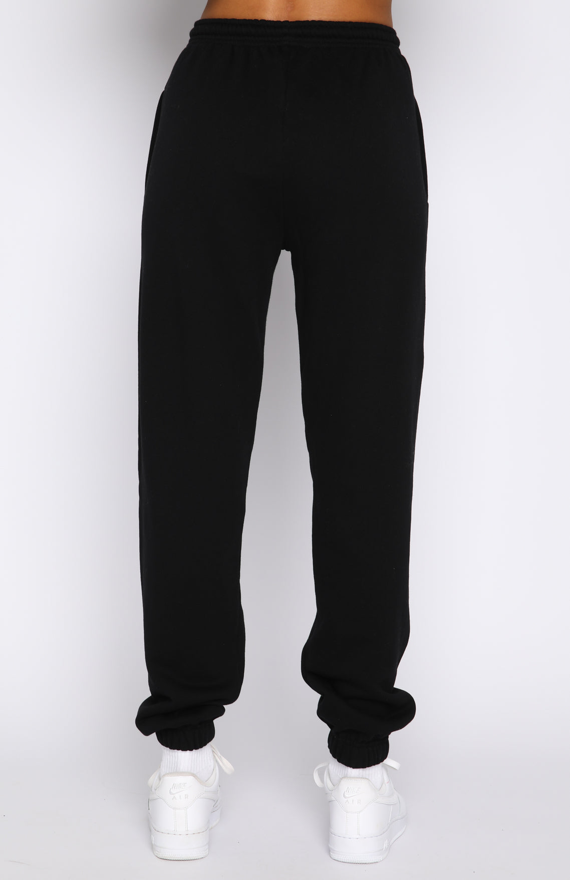 About That Time Sweatpants - Black | Women's Loopback Fleece Lounge Pants
