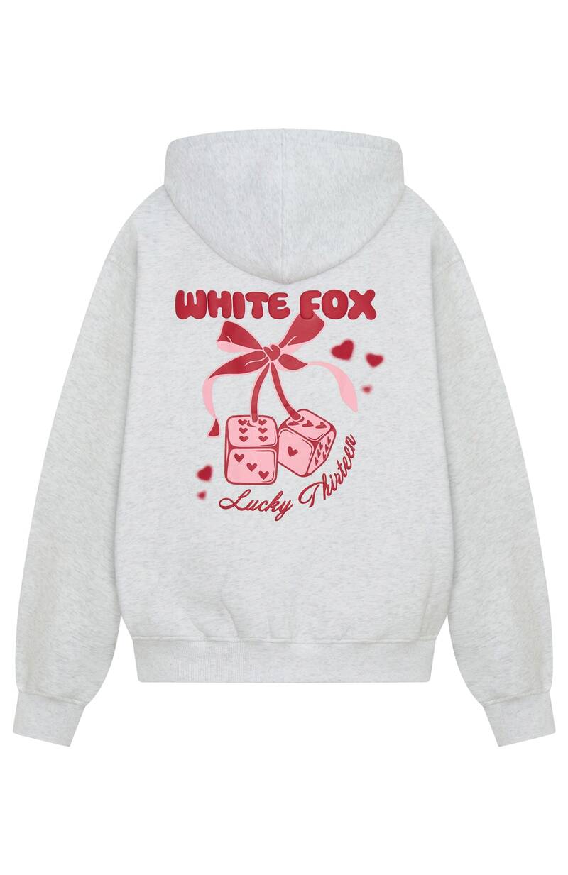 Lucky Thirteen Cheyenne Oversized Hoodie Grey Marle