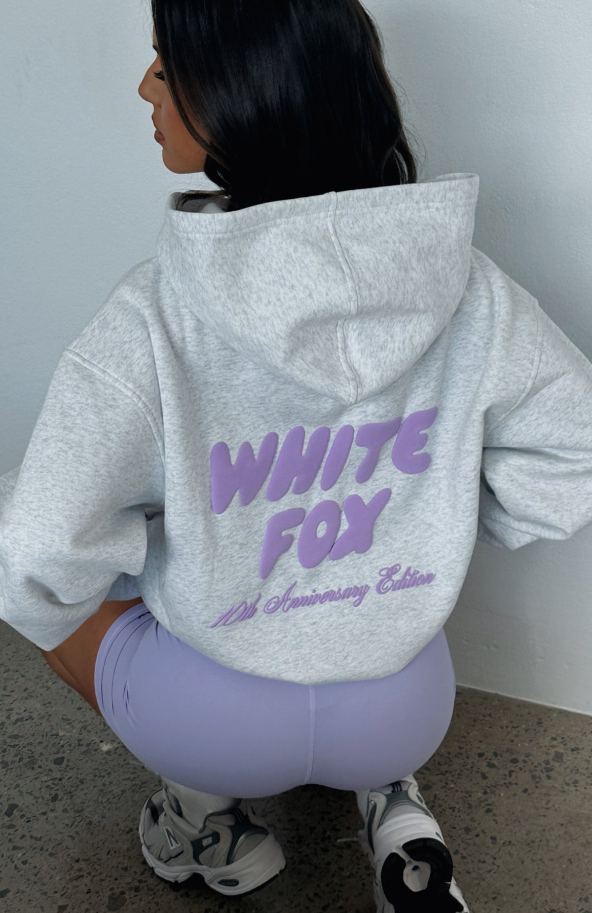 10th Anniversary Edition Oversized Hoodie - Glacier Grey | Women's