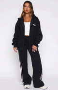 Lucky Thirteen Charise Wide Leg Sweatpants - Navy | Women's Fleece Lounge Pants