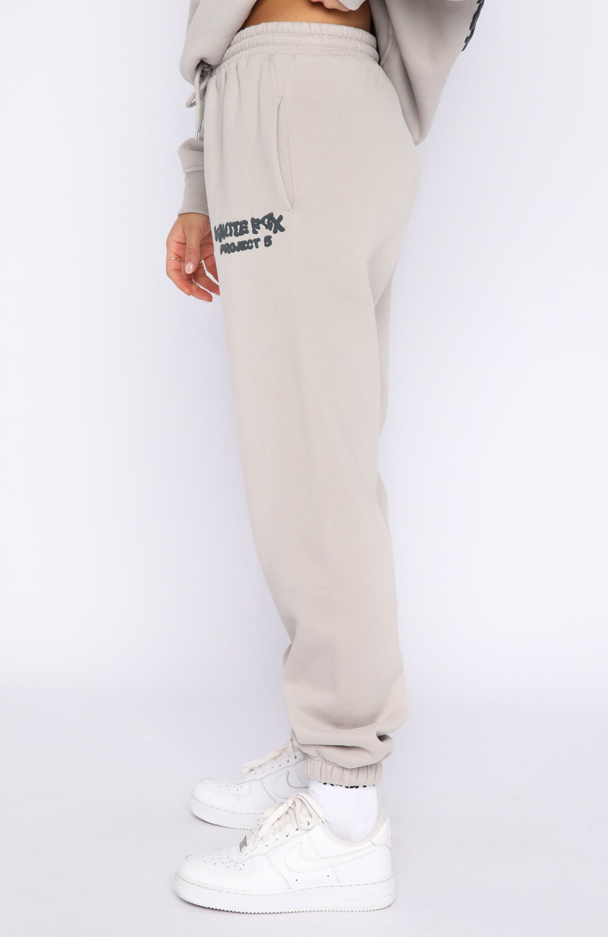 Project 5 Sweatpants - Lunar | Fleece Joggers with Puff Print Logo
