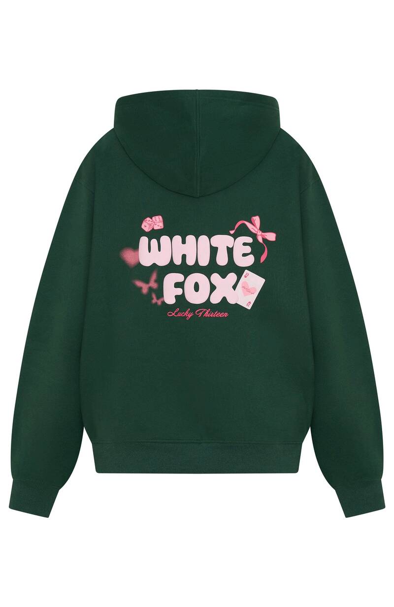 Lucky Thirteen Stephanie Oversized Hoodie Green