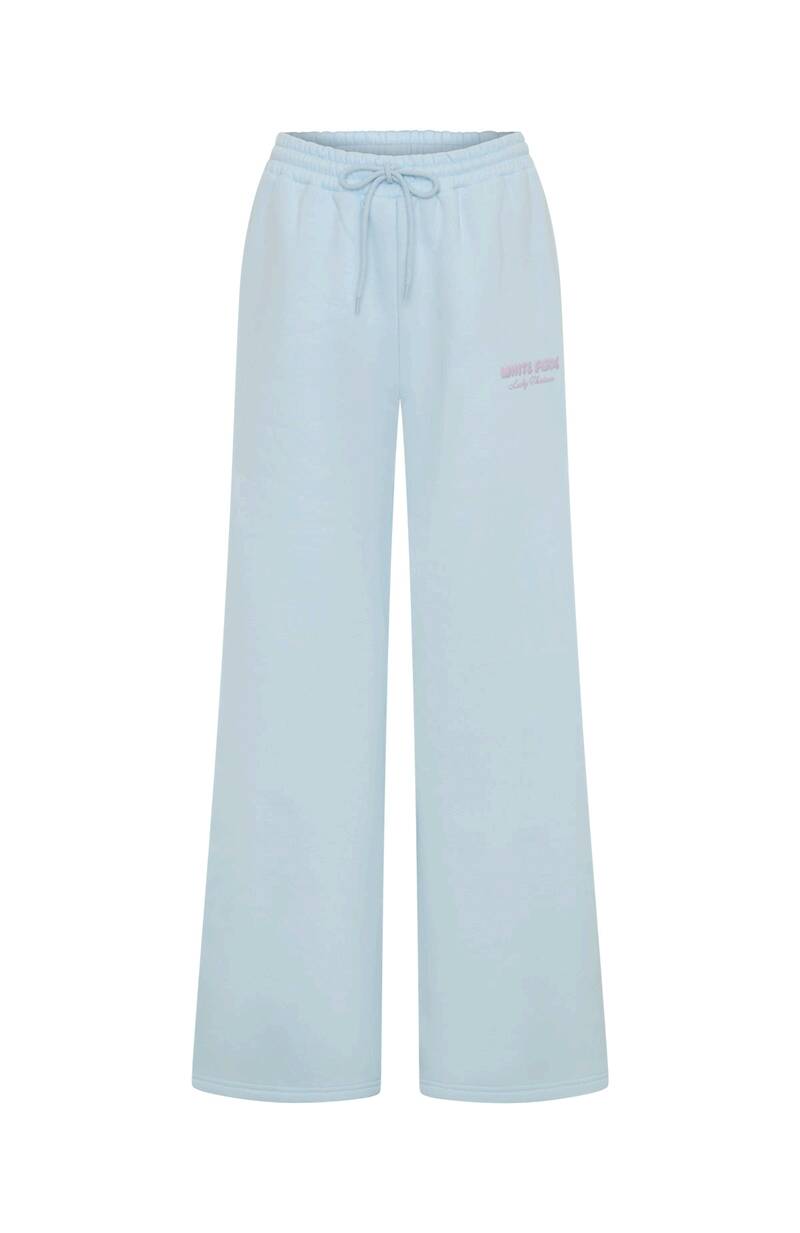 Lucky Thirteen Audrina Wide Leg Sweatpants - Blue | Women's Lounge Pants