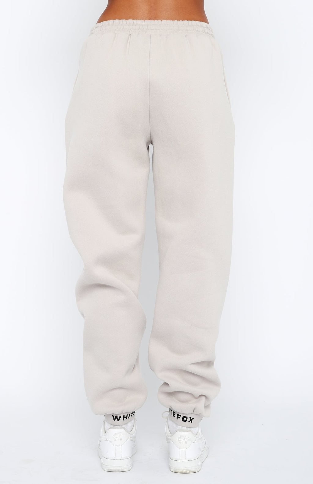 Put It On Repeat Sweatpants - Lunar | Fleece Joggers with Logo Detail