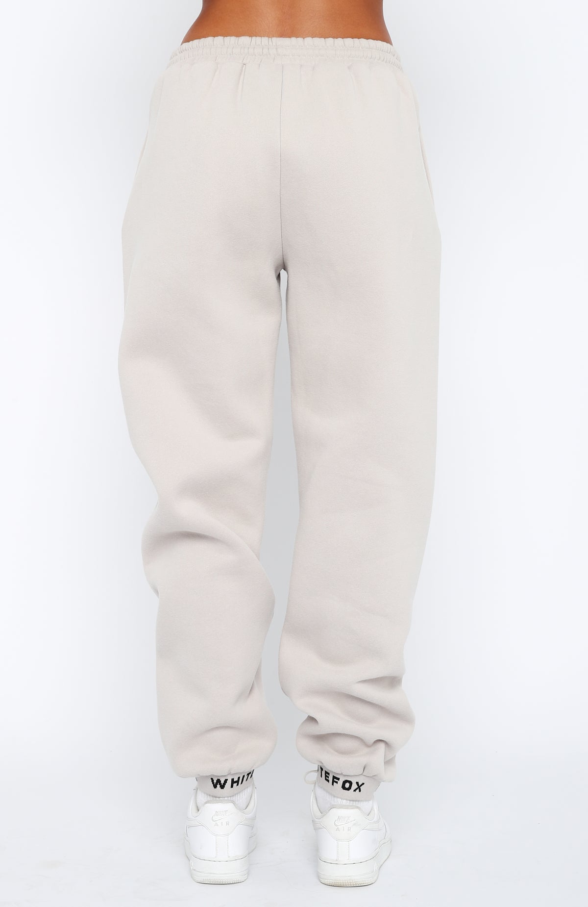 Put It On Repeat Sweatpants - Lunar | Fleece Joggers with Logo Detail