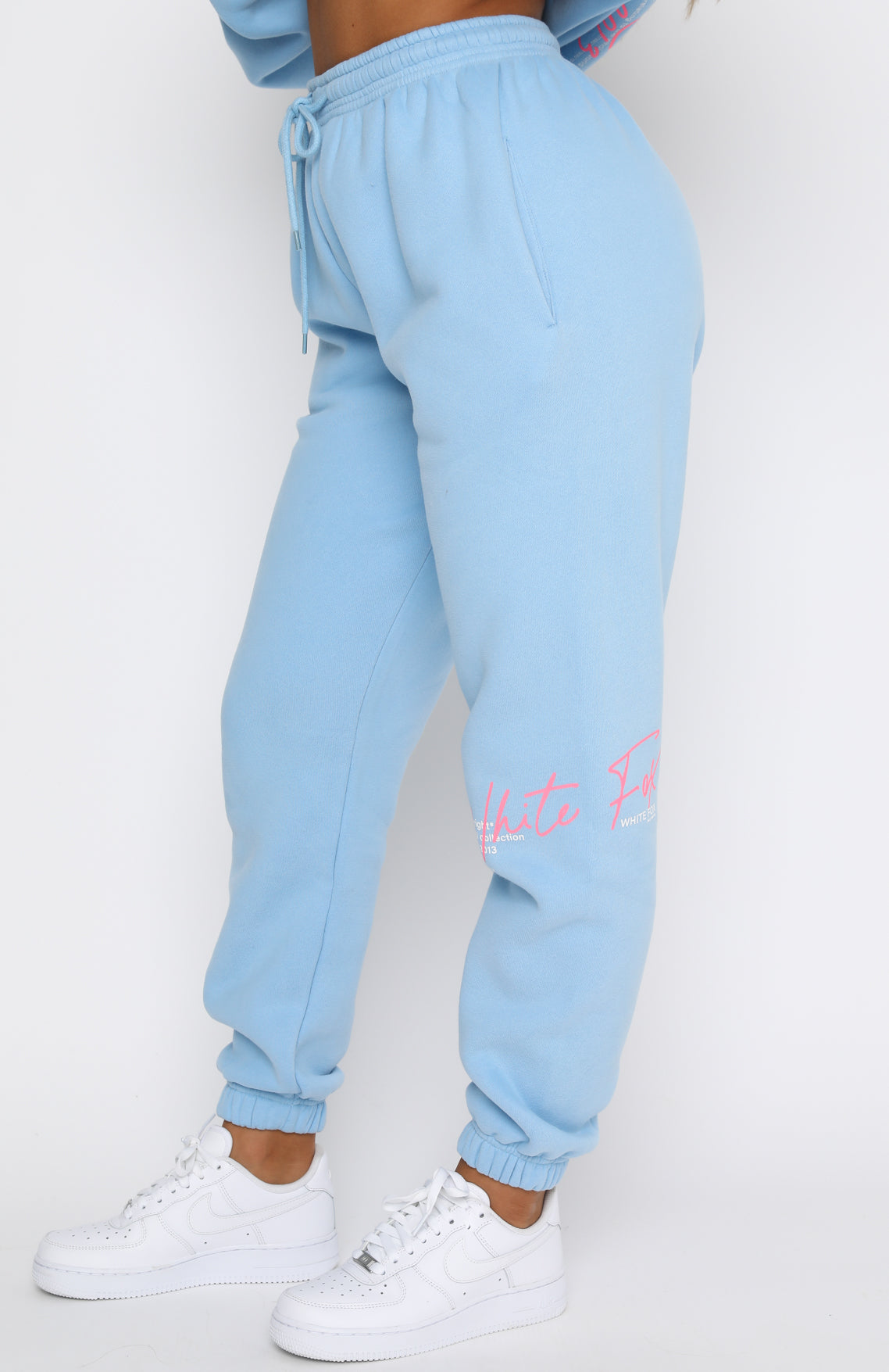 New Story Sweatpants - Baby Blue | Fleece Joggers with Printed Graphic Detail