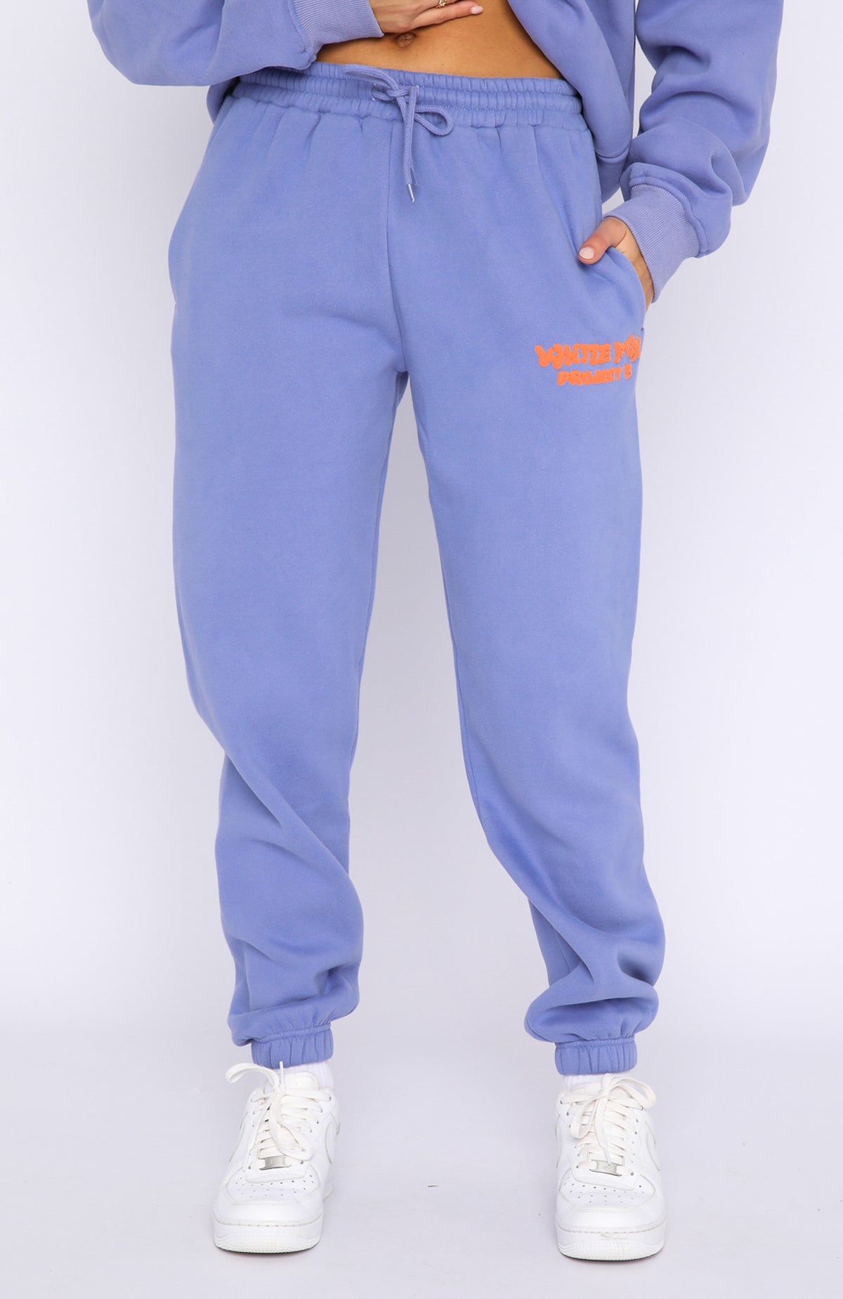 Project 5 Sweatpants - Grape | Fleece Joggers with Puff Print Logo