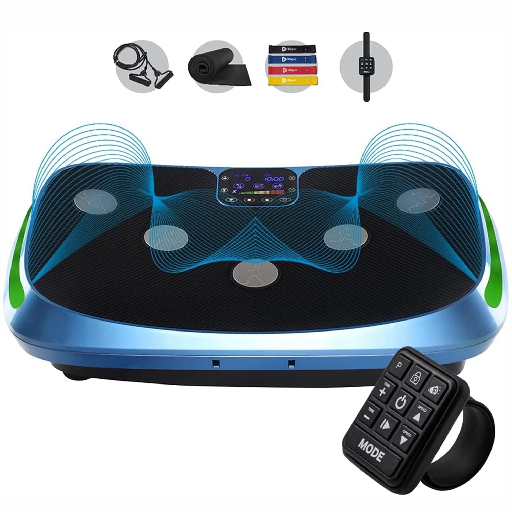 LifePro Rumblex 4D Triple Oscillation Vibration Plate Home Workout Equipment, Blue