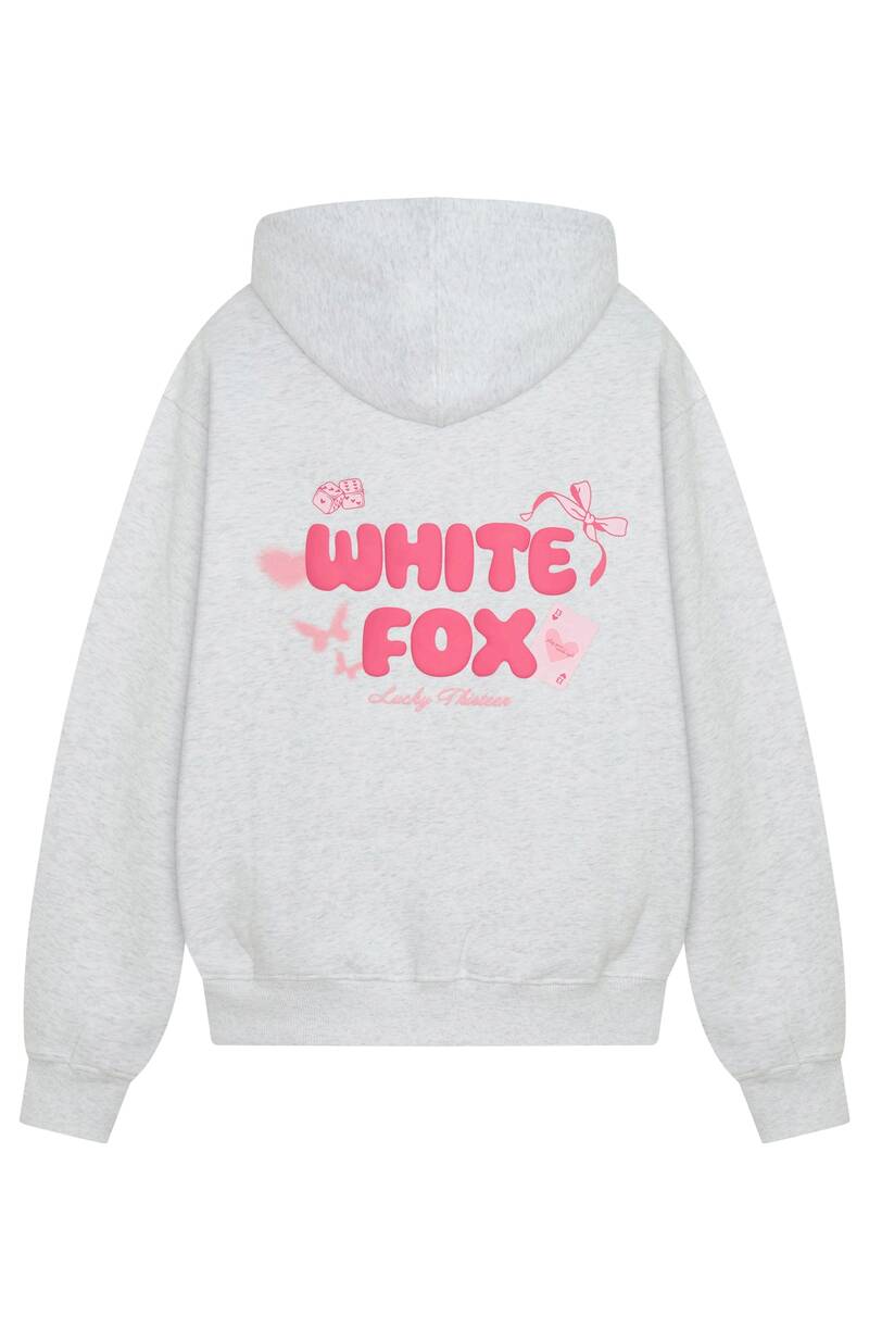 Lucky Thirteen Stephanie Oversized Hoodie Grey Marle