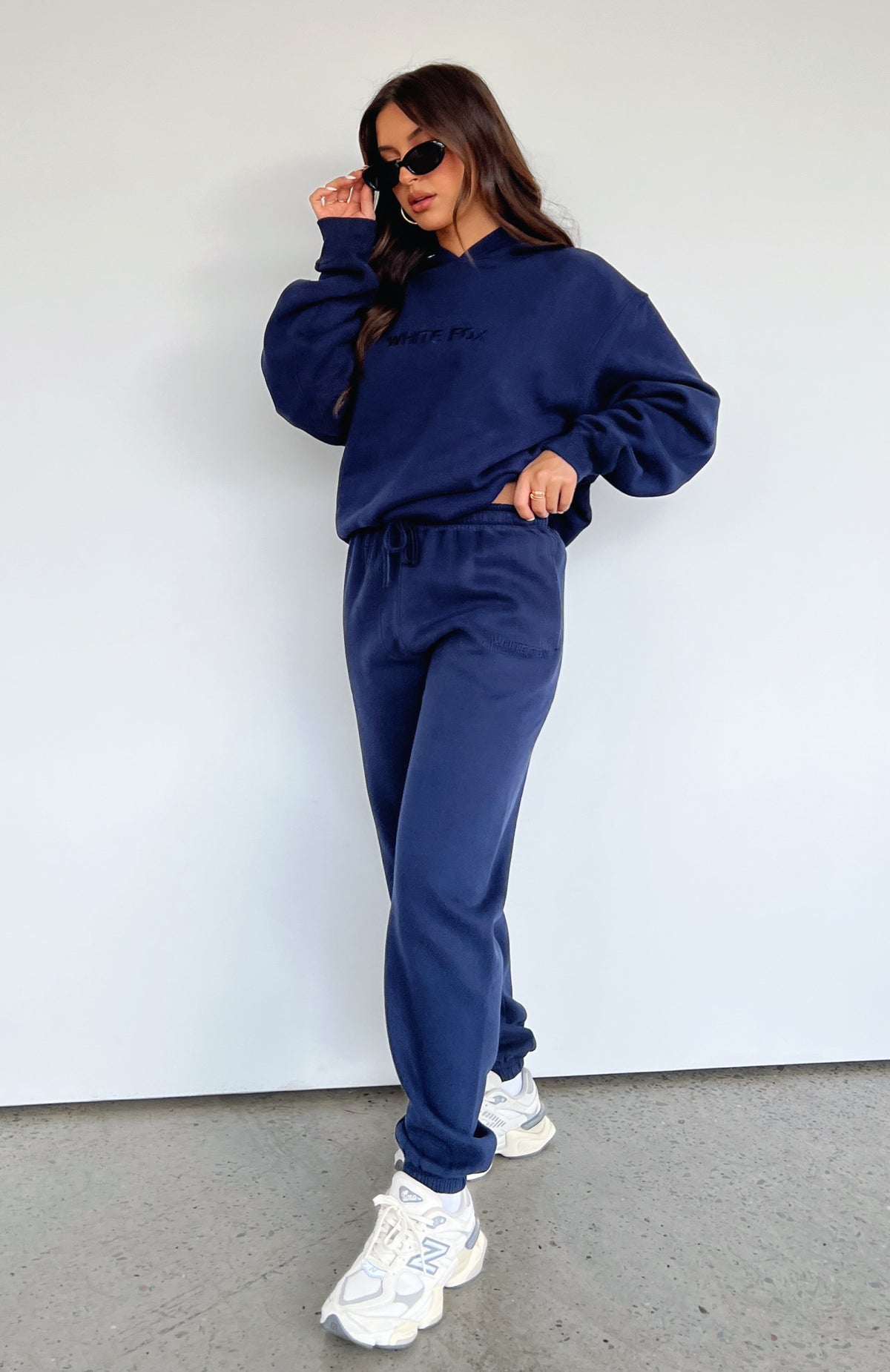 Stay Lifted Sweatpants - Navy | Women's Vintage Fleece Lounge Pants
