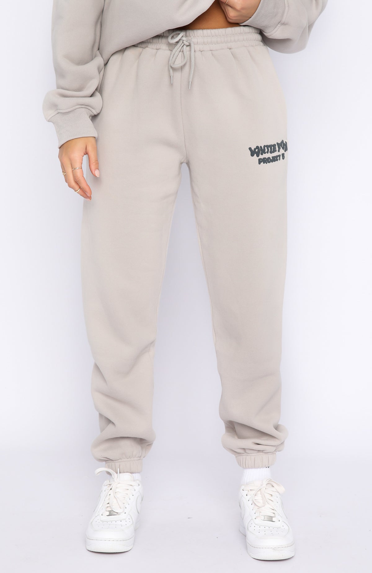 Project 5 Sweatpants - Lunar | Fleece Joggers with Puff Print Logo