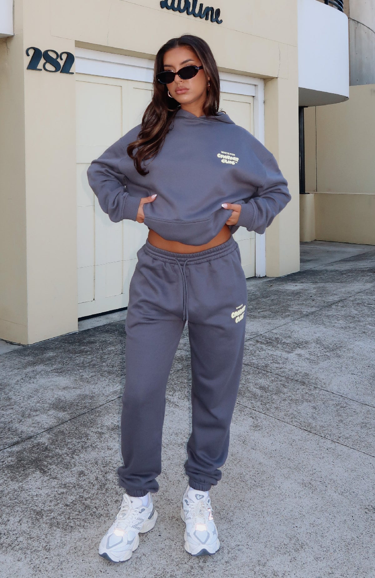 Comfort Club Sweatpants - Stormy | Women's Vintage Fleece Lounge Pants