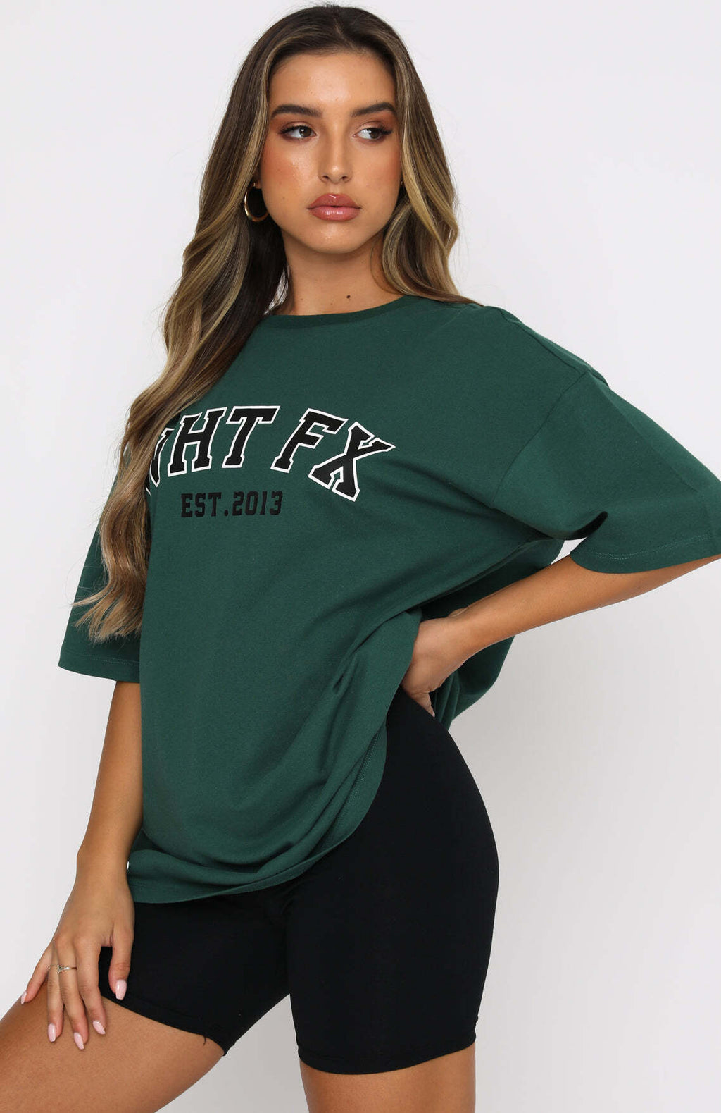 Varsity Tee - Green | Women's Oversized Graphic T-Shirt