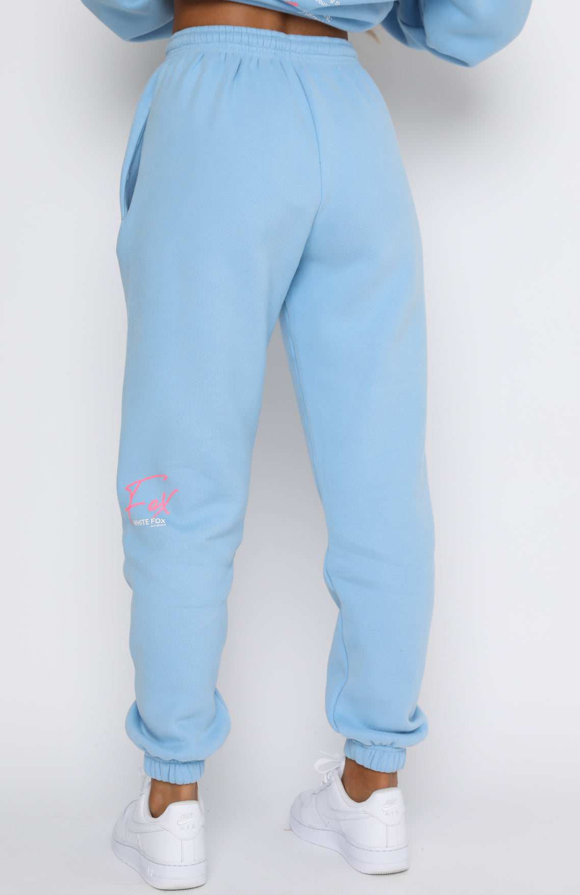 New Story Sweatpants - Baby Blue | Fleece Joggers with Printed Graphic Detail