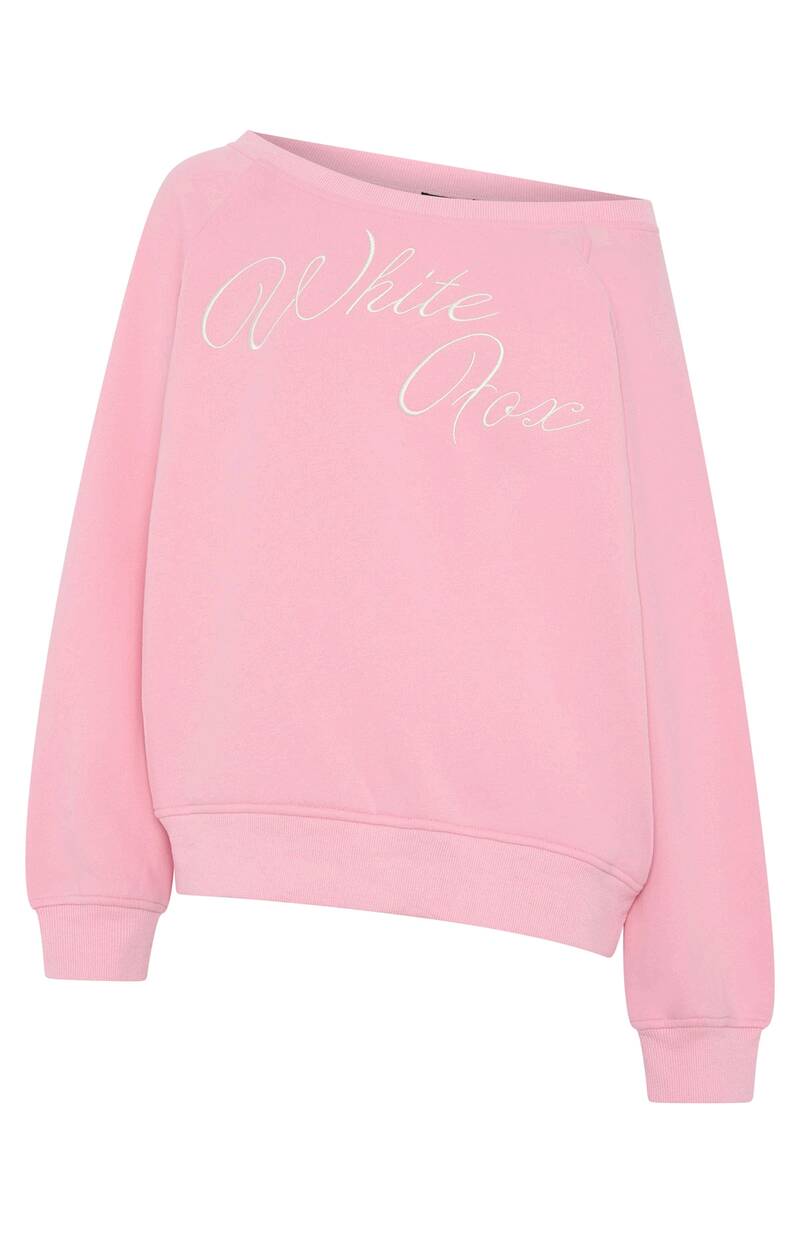 Lucky Thirteen Elsa Off Shoulder Sweater - Candy Pink | Women's Ribbed Lounge Top