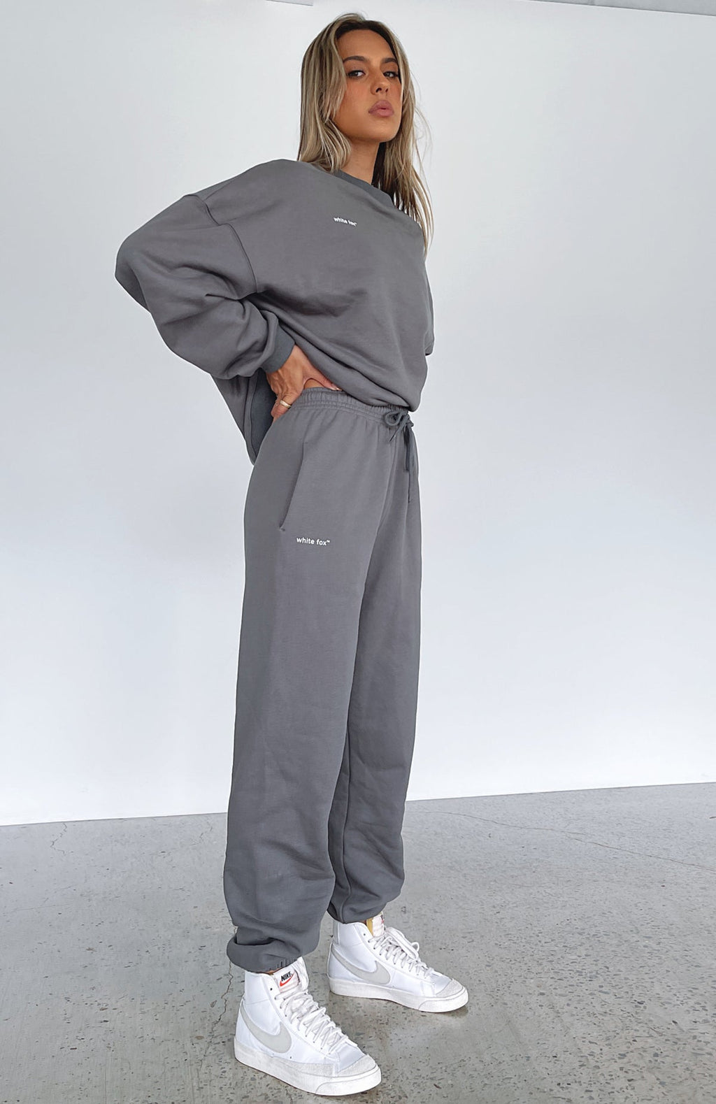 Not An Issue Sweatpants - Slate | Unisex Loopback Cotton Joggers