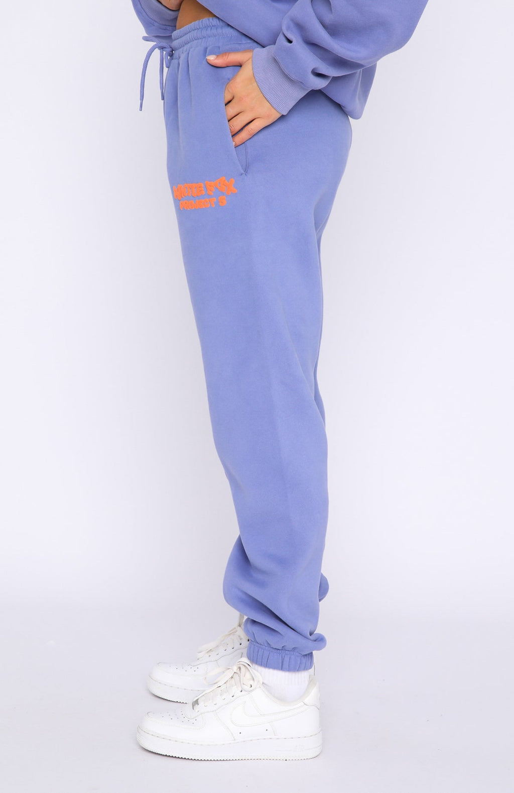 Project 5 Sweatpants - Grape | Fleece Joggers with Puff Print Logo