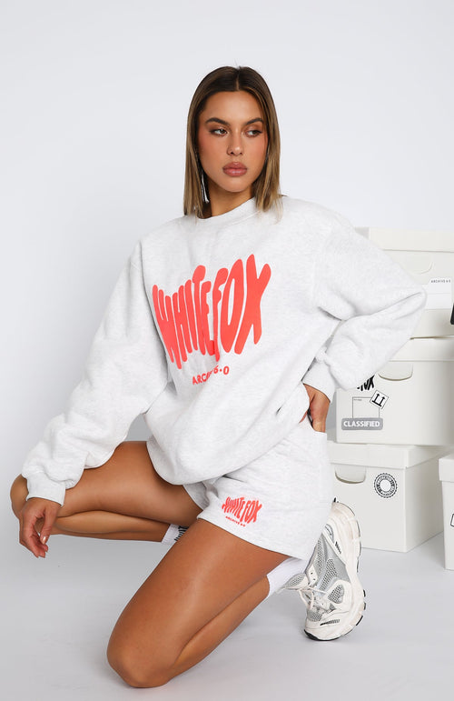 Archive 6.0 Oversized Sweater - Cloudburst | Women's Oversized Knit Sweater
