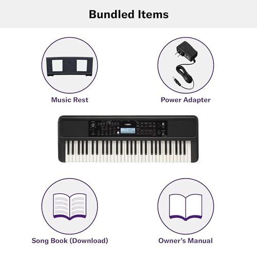 PSR E383 Sensitive Portable Keyboard Beginners