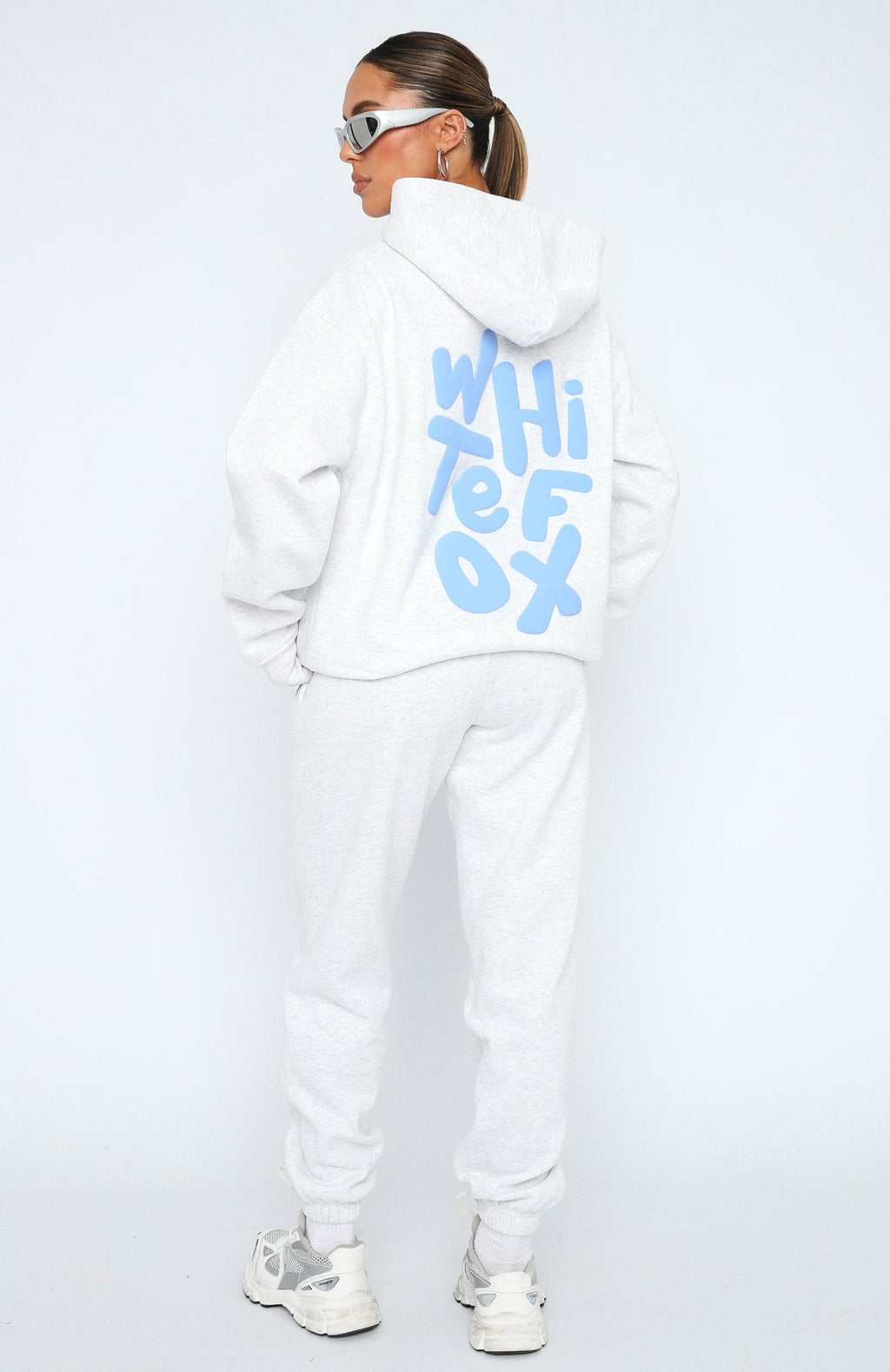 The New Standard Sweatpants - Grey Marle | Fleece Joggers with Puff Print Logo