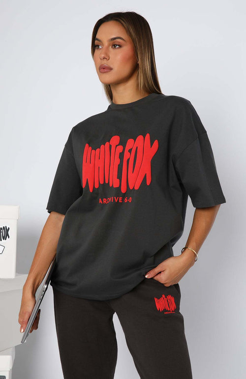 Archive 6.0 Oversized Tee - Lava | Women's Oversized Graphic Tee