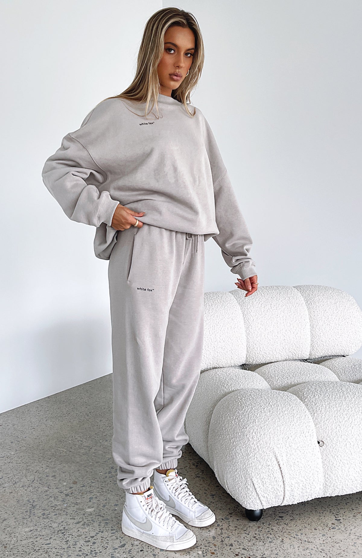 Not An Issue Sweatpants - Mushroom | Unisex Loopback Cotton Joggers