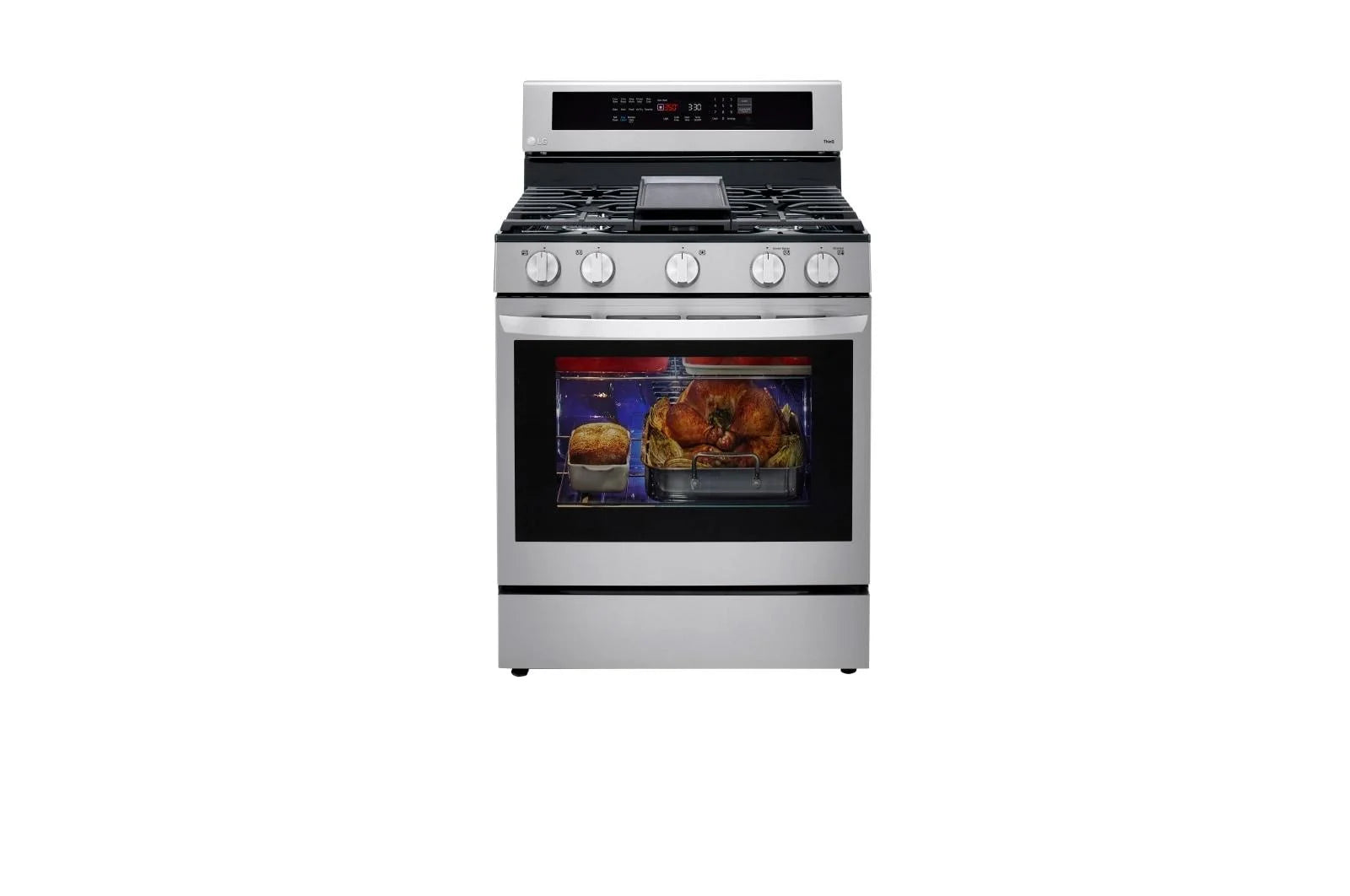 LG LRGL5825F 5.8 Cu. Ft. Stainless Steel Gas Range with Air Fry