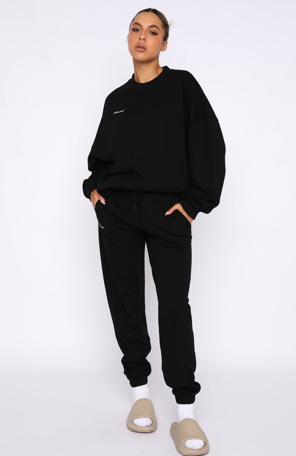 Not An Issue Sweatpants - Black | Unisex Loopback Cotton Joggers