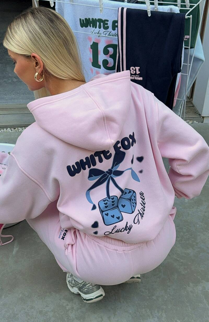 Lucky Thirteen Cheyenne Oversized Hoodie Soft Pink