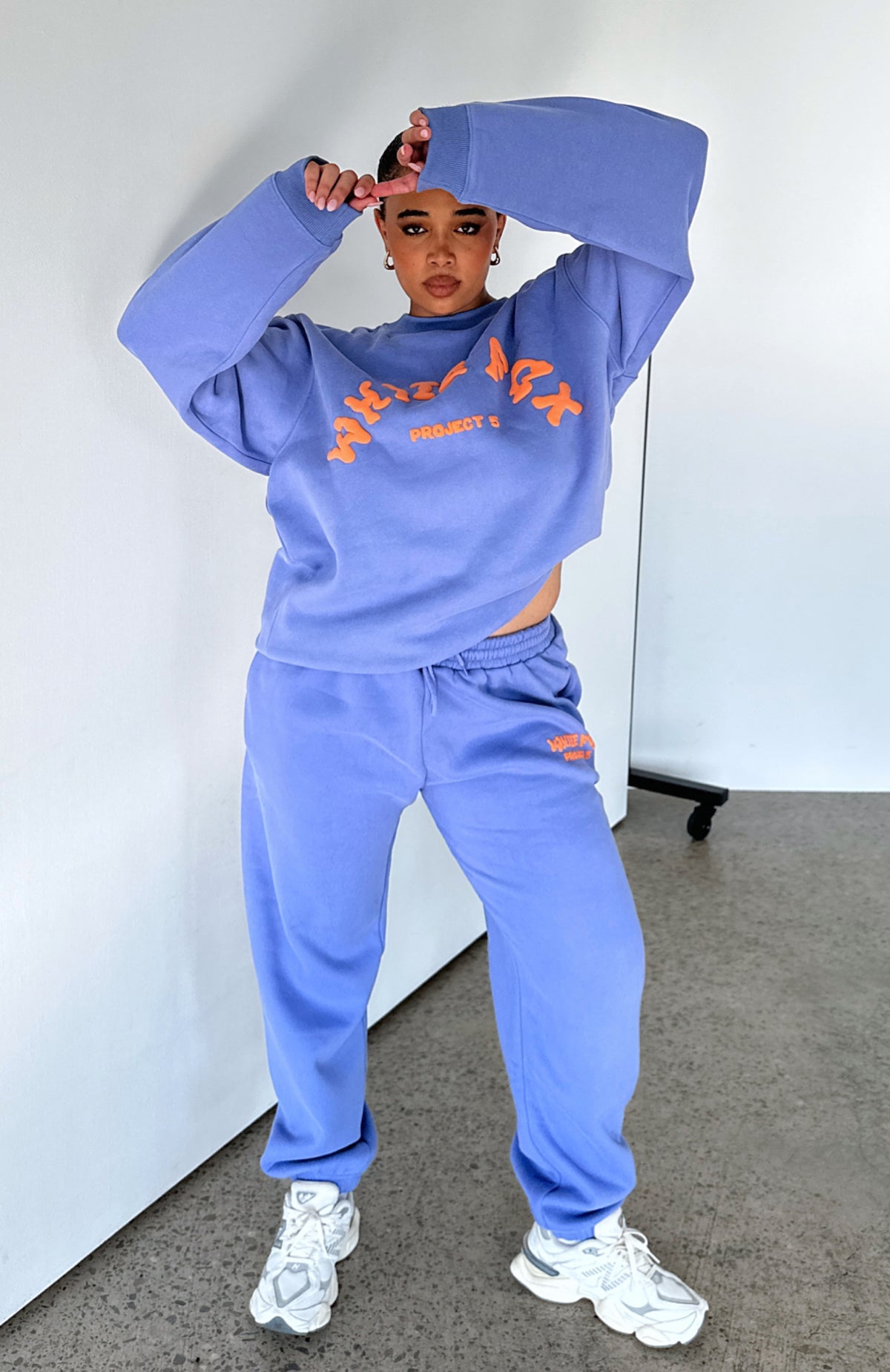 Project 5 Sweatpants - Grape | Fleece Joggers with Puff Print Logo