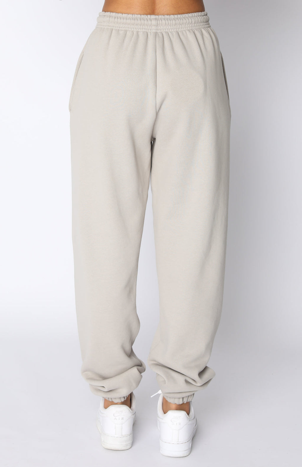 Not An Issue Sweatpants - Mushroom | Unisex Loopback Cotton Joggers