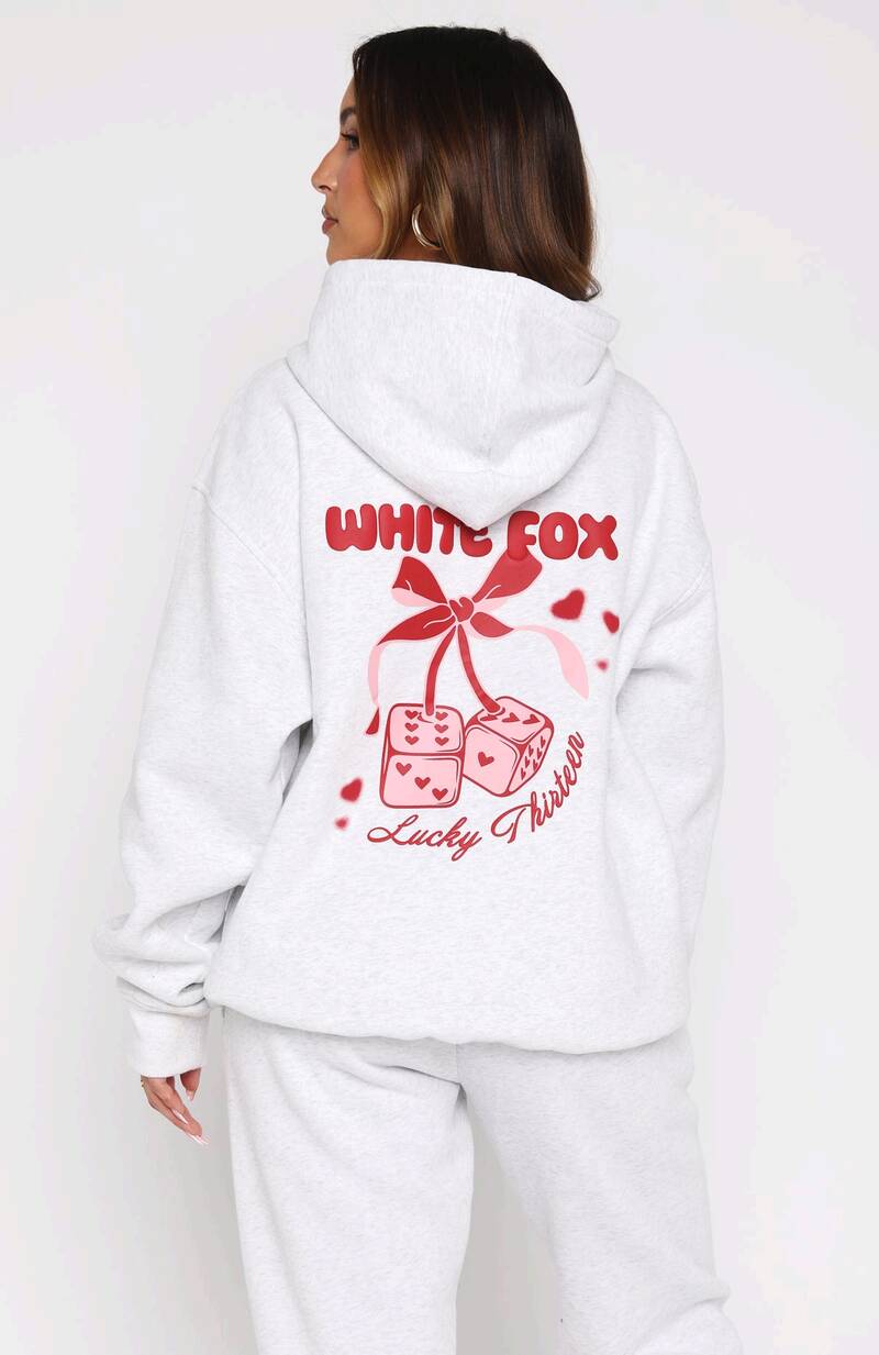 Lucky Thirteen Cheyenne Oversized Hoodie Grey Marle