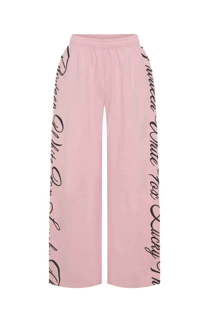 Lucky Thirteen Shaya Wide Leg Sweatpants - Soft Pink | Women's Lounge Pants