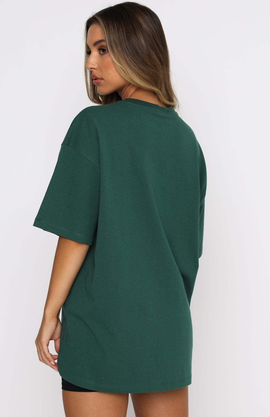 Varsity Tee - Green | Women's Oversized Graphic T-Shirt
