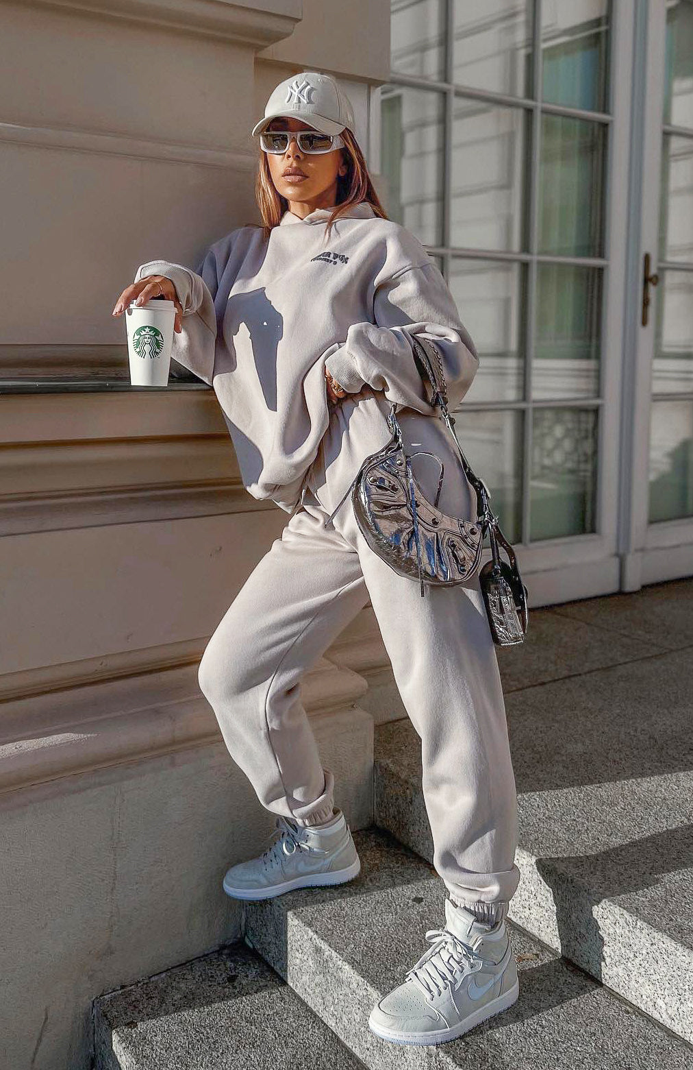 Project 5 Sweatpants - Lunar | Fleece Joggers with Puff Print Logo