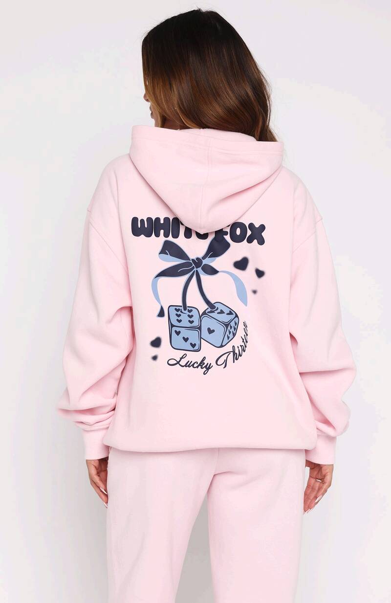 Lucky Thirteen Cheyenne Oversized Hoodie Soft Pink