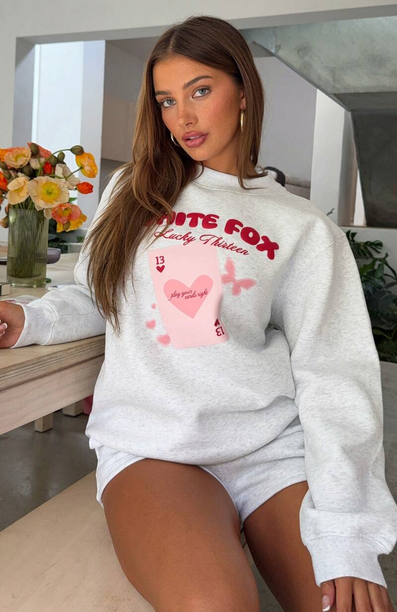 Lucky Thirteen Kalena Oversized Sweater Grey Marle