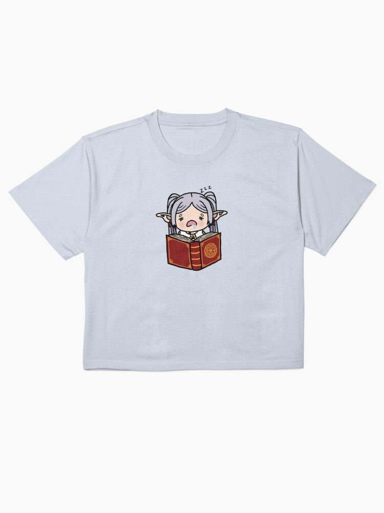 Tired Frieren Bookworm Boxy T-Shirt