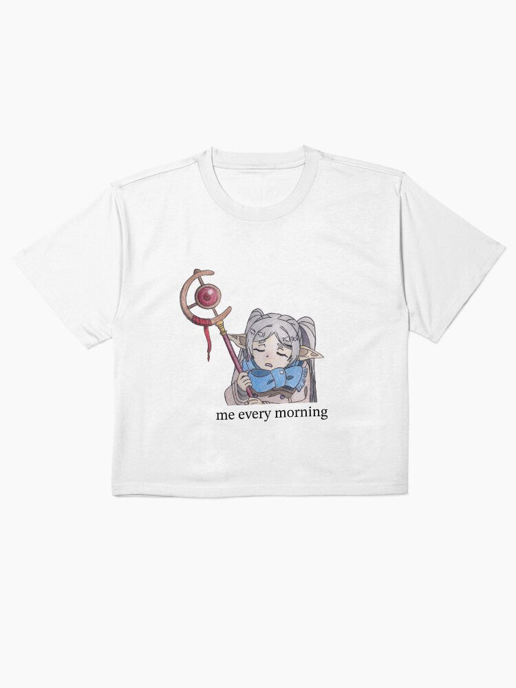 Me Every Morning Tired Frieren Meme Boxy T-Shirt