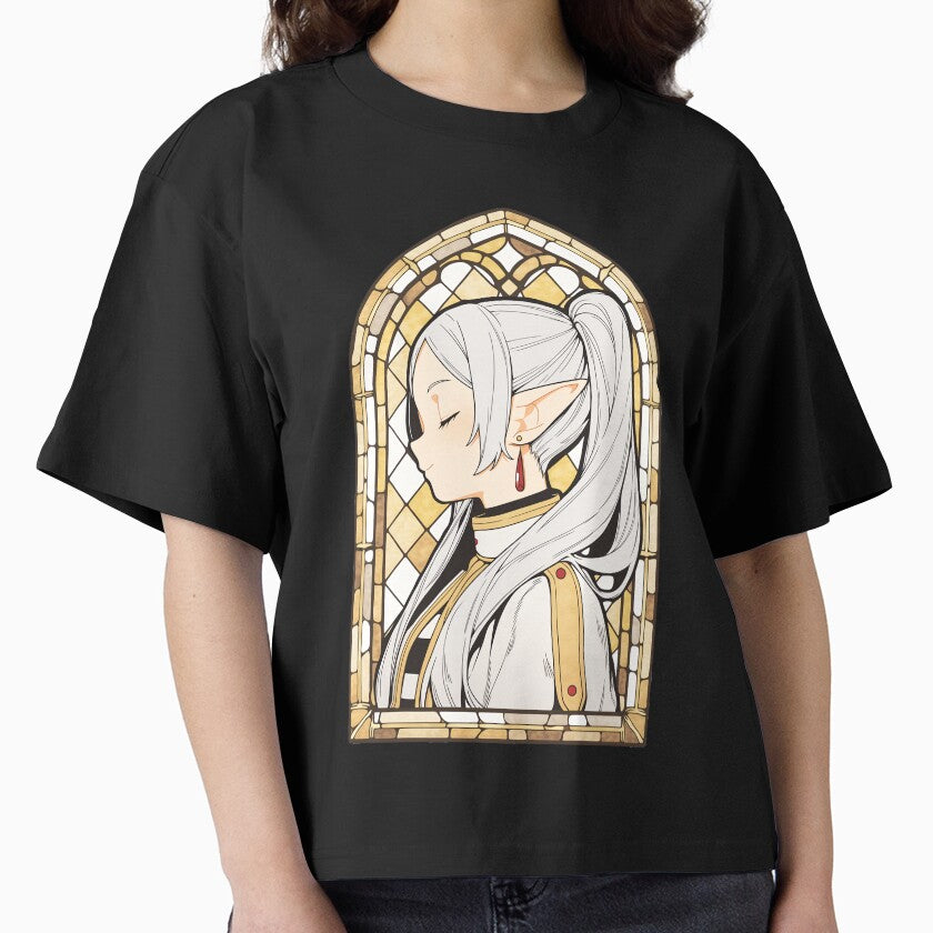 Stained Glass Frieren Boxy T-Shirt