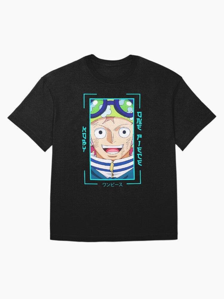 Captain Koby Justice Edition Tee, Soft Breathable Anime Shirt - - One Piece